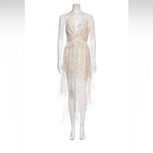 Acler Elan Lace Pattern Long Dress US2